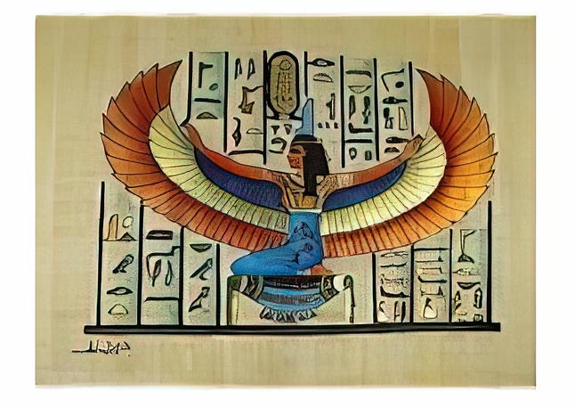 -White papyrus paper, 30 x 40 cm with various shapes