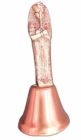 -Metal bell pharaonic statue