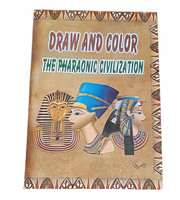 -Drawing and coloring book with various designs