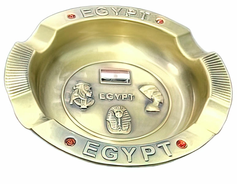 -Medium Metal Ashtray with various designs