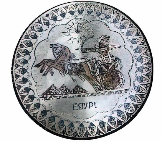-Light Pharaonic engraving plate 25 cm