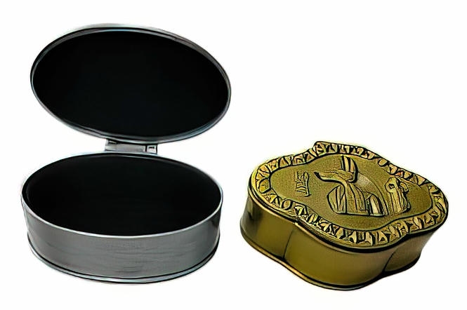 -Pharaonic Metal Trinket Box