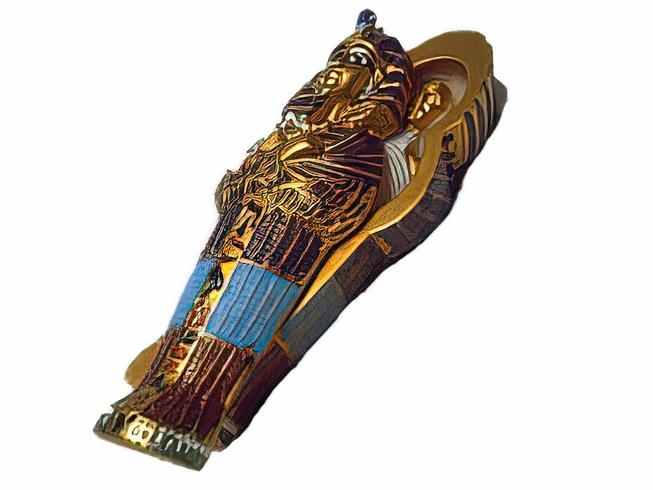 -Small Polyester Sarcophagus Figurine Assorted Designs